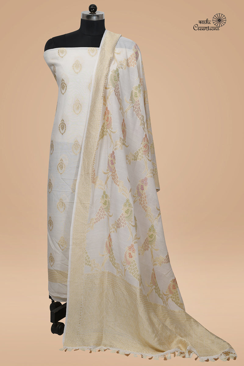 Off white outlet banarasi dupatta