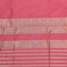 Load image into Gallery viewer, Rough Pink and Coral Peach Pure katan Silk Handloom Banarasi Suit
