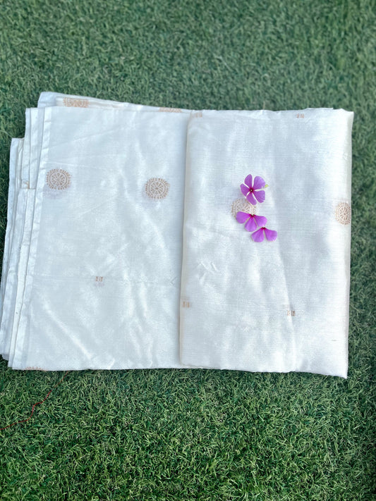 Pure Silk Khadwa Boota Fabric