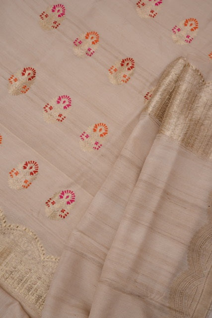 PURE TUSSAR SILK HANDLOOM SUIT