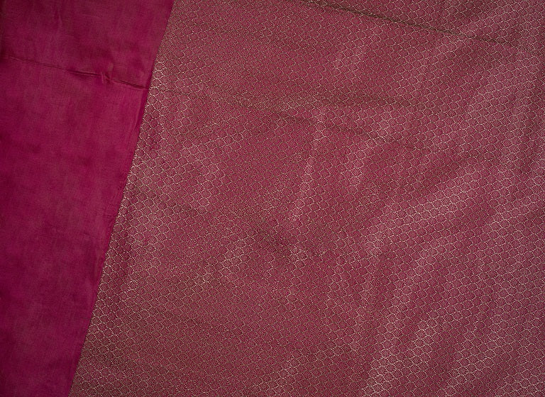 Green and Pink Veena and Dholak Pure Katan Silk Handoom Banarasi Saree