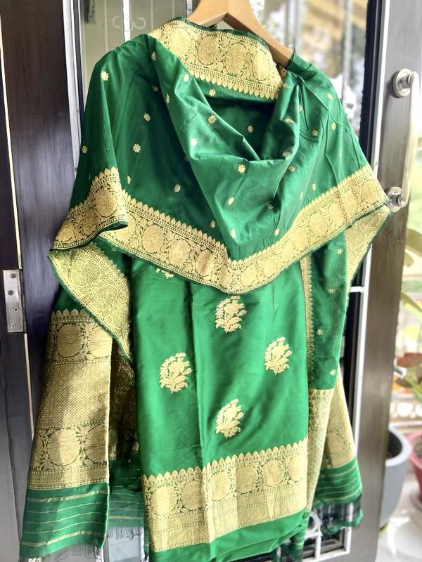 Designer Tussar Silk Salwar Suits