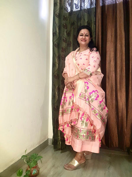 Cotton Handloom Banarasi Suits