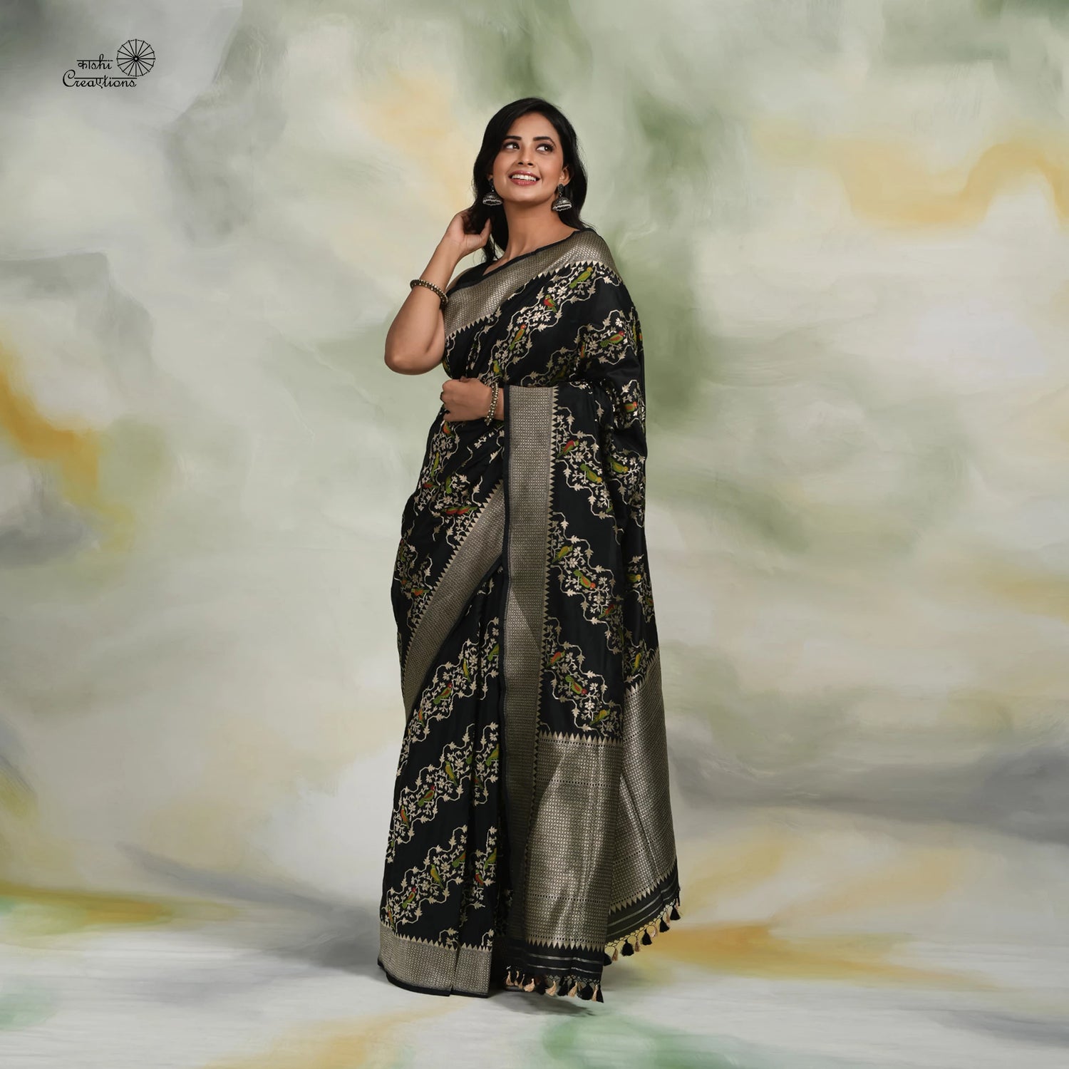 Pure Tussar Georgette Sarees