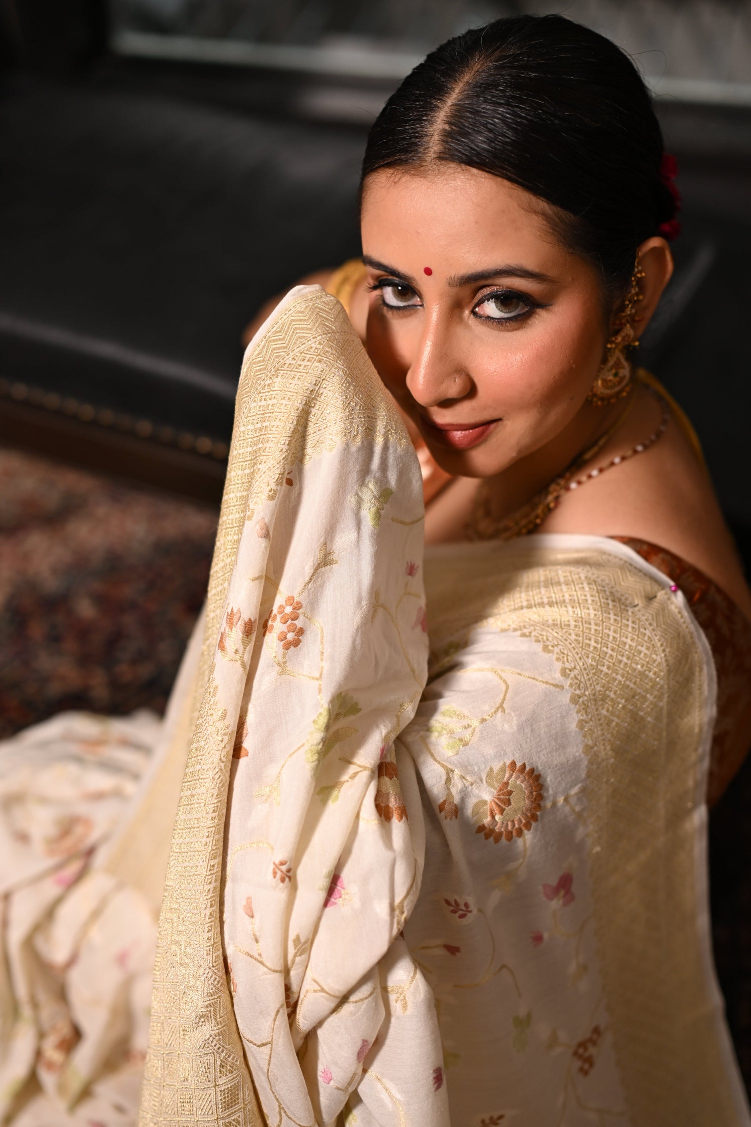 Chiffon Munga Saree