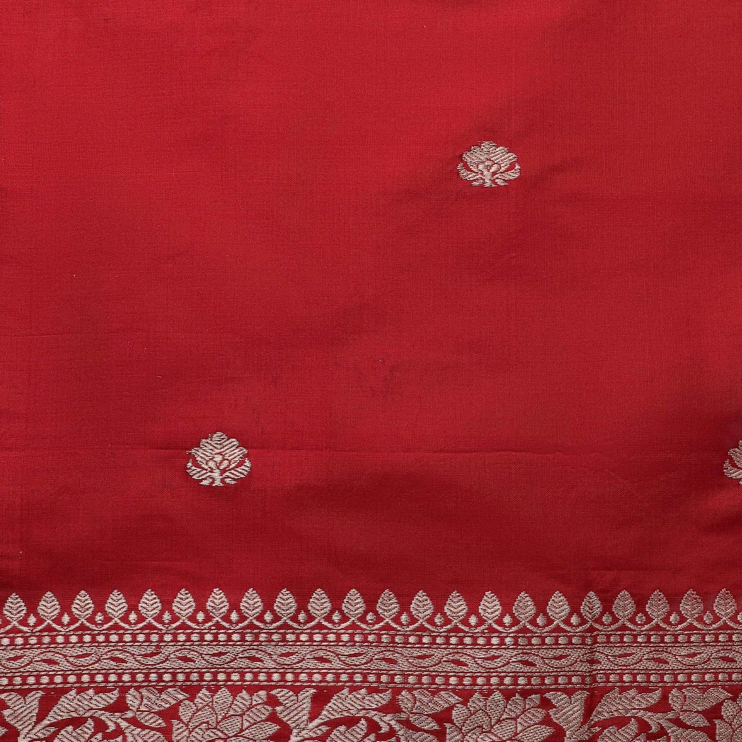 Brick Red Pure Silk Khadwa Handloom Banarasi Suit