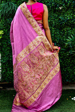Load image into Gallery viewer, Light Purple Tazeb Katan Silk Handloom Saree
