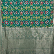 Load image into Gallery viewer, Green Patola Pure Silk Handloom Banarasi Saree
