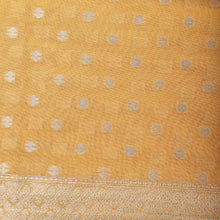 Load image into Gallery viewer, Mango Yellow Silk Cotton Jamdani Handoom Banarasi Suit
