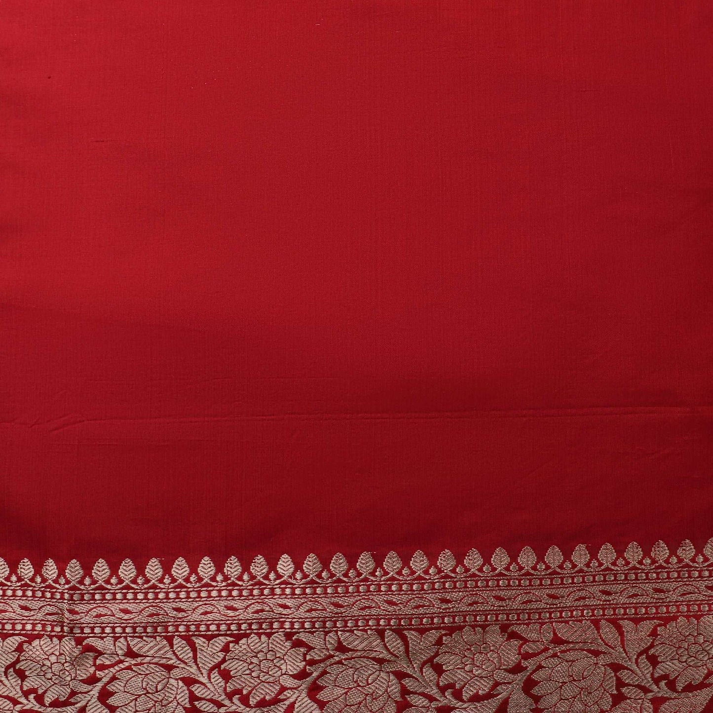 Brick Red Pure Silk Khadwa Handloom Banarasi Suit