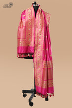Load image into Gallery viewer, Rani Pink Pure Katan Silk Handloom Banrasi Dupatta
