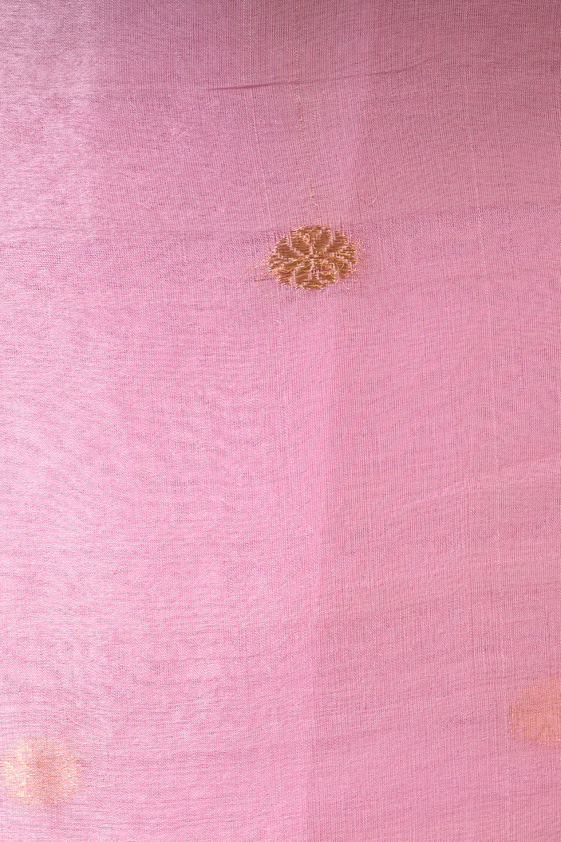 Onion Pink Pure Kora Silk Handwoven Banarasi Suit Set