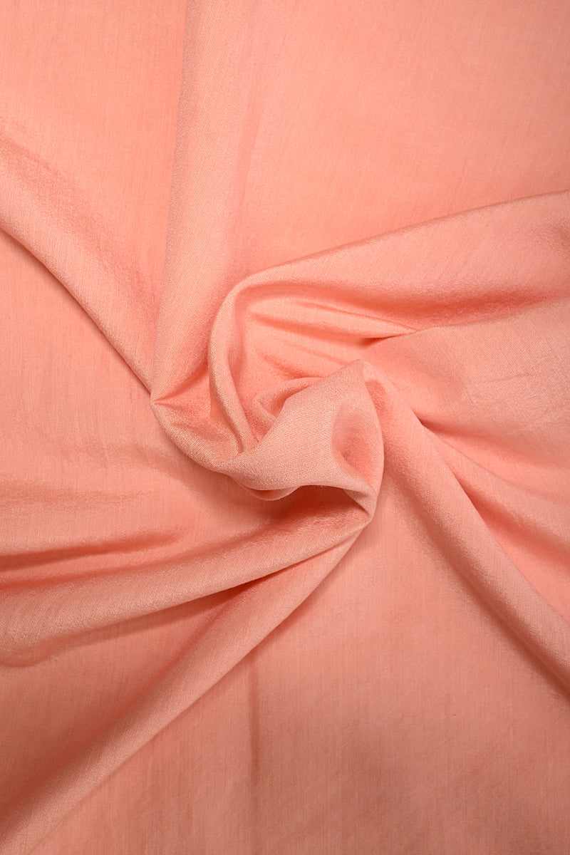 Peach Pure Kora Silk Kadhwa Boota Handwoven Banarasi Suit