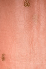 Load image into Gallery viewer, Peach Pure Kora Silk Kadhwa Boota Handwoven Banarasi Suit
