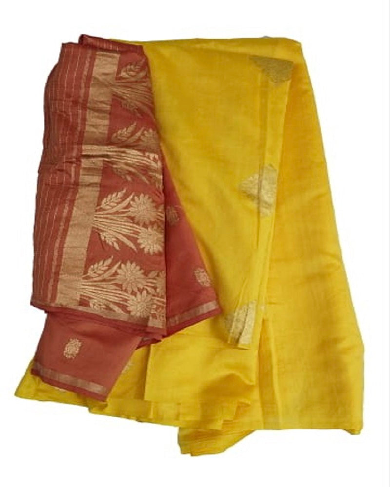 PURE KATAN SILK HANDLOOM SUIT