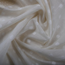 Load image into Gallery viewer, Off White Silk Cotton Jamdani Handwoven Banarasi Suit
