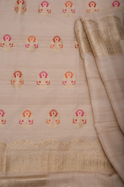 PURE TUSSAR SILK HANDLOOM SUIT