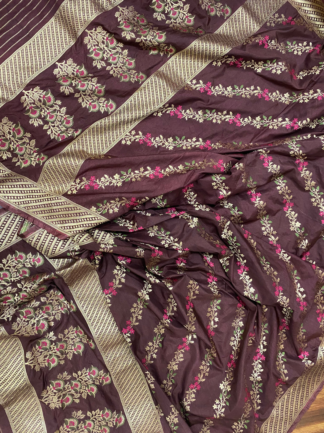Semi Silk Banarasi Zari Suits