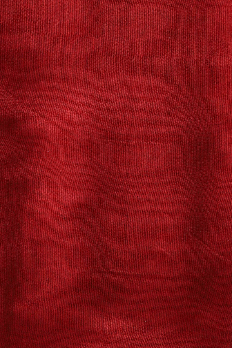 Red Pure Organza Handwoven Banarasi Suit