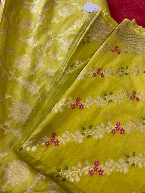 Semi Silk Banarasi Suits