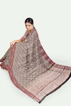 Load image into Gallery viewer, Pink Mauve Cotton Banarasi Saree
